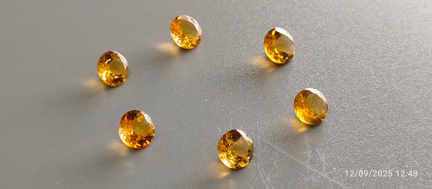 Citrine Round 7mm