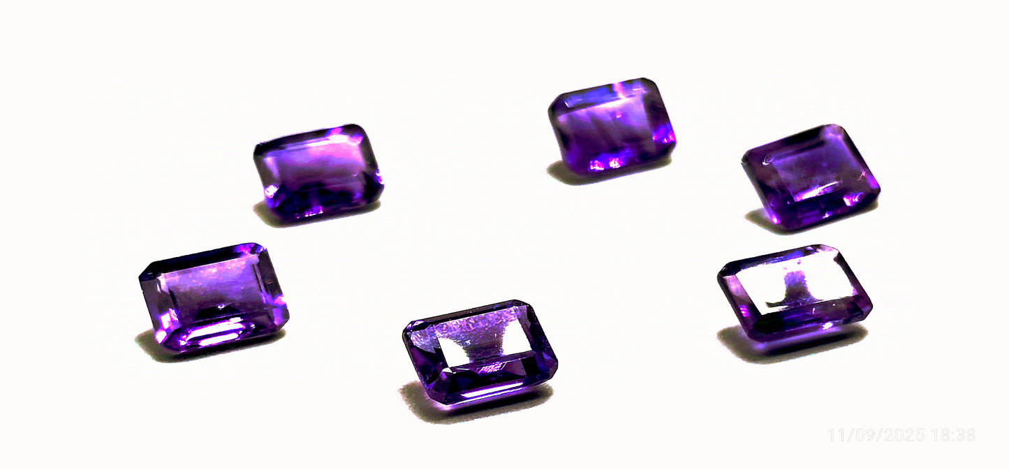 Amethyst Emerald Cut 7x5mm