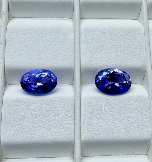 Tanzanite Pair 9x7