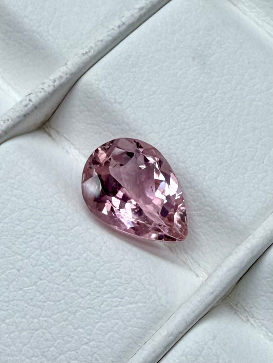 Light Pink Tourmaline Pear 8.5x6.5