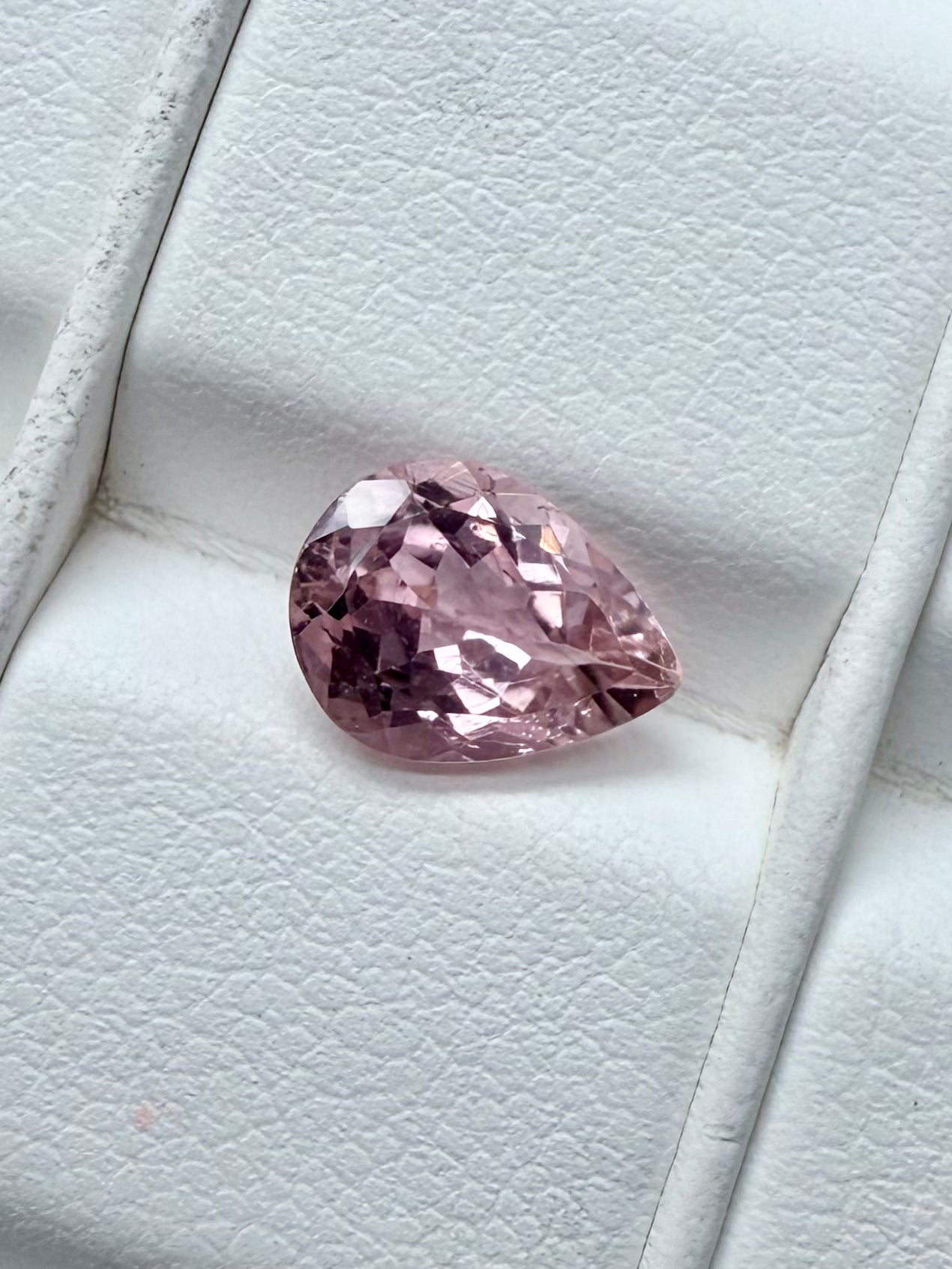 Light Pink Tourmaline Pear 8.5x6.5