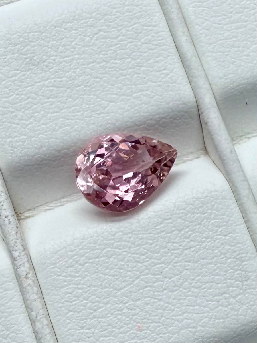 Light Pink Tourmaline Pear 8.5x6.5