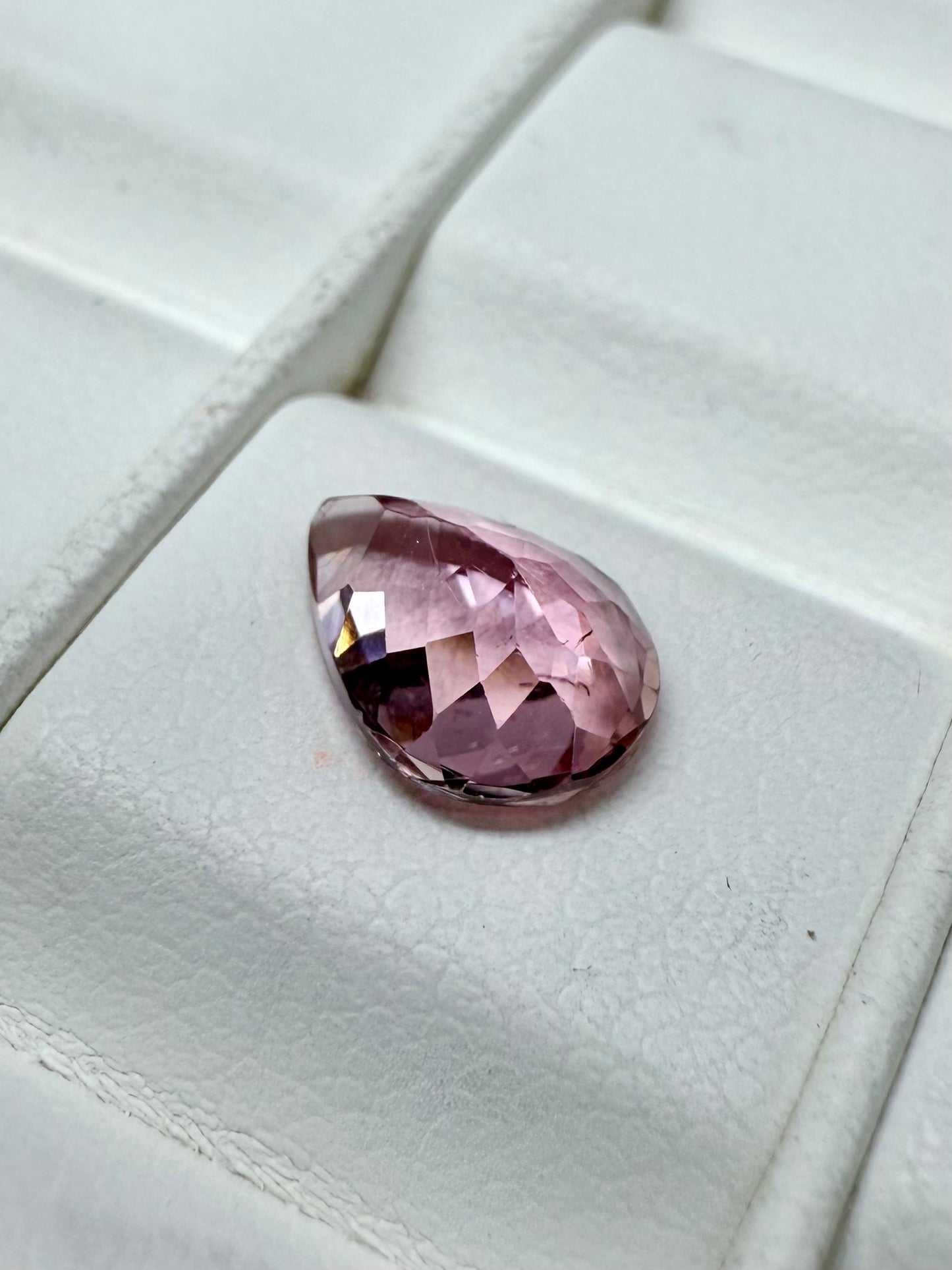 Light Pink Tourmaline Pear 8.5x6.5