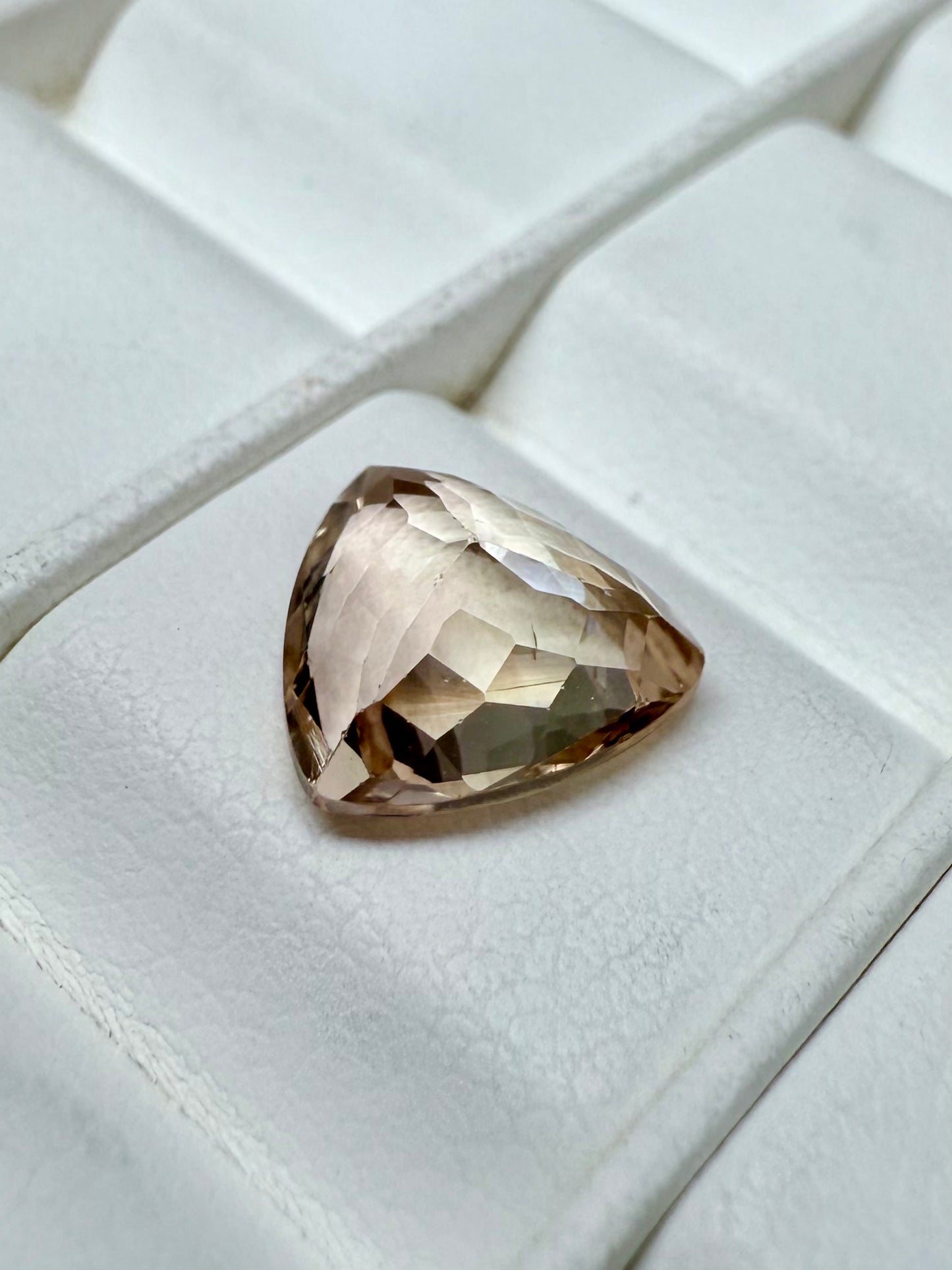 Champagne Tourmaline Trillion