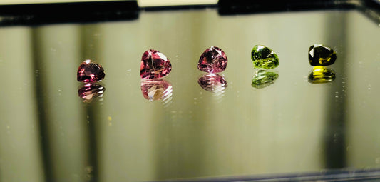 Tourmalines Multicolor 5pcs