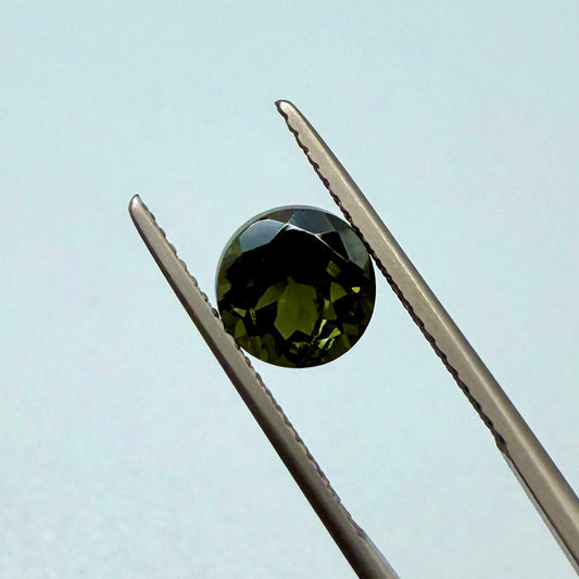 Green tourmaline Round 7mm