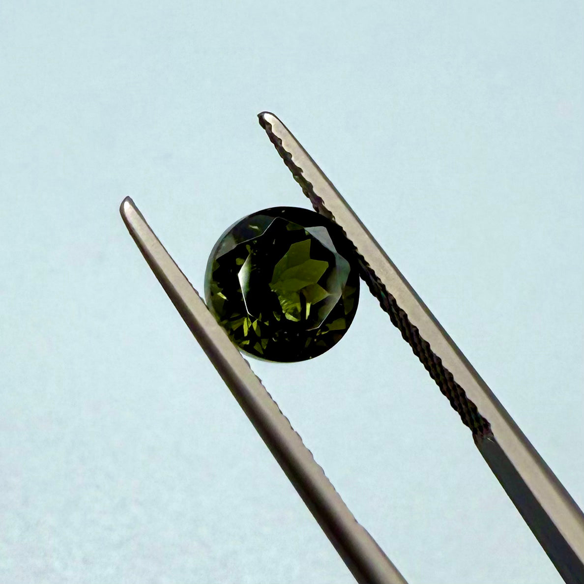 Green tourmaline Round 7mm