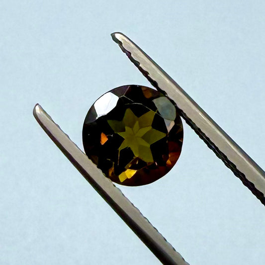 Champagne Green Tourmaline Round 6mm