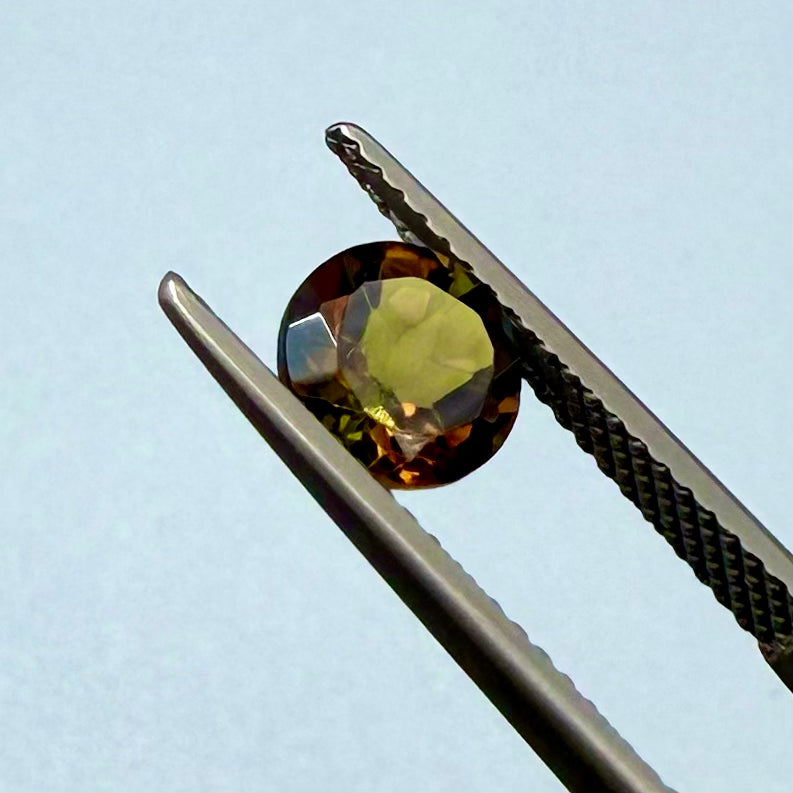 Champagne Green Tourmaline Round 6mm