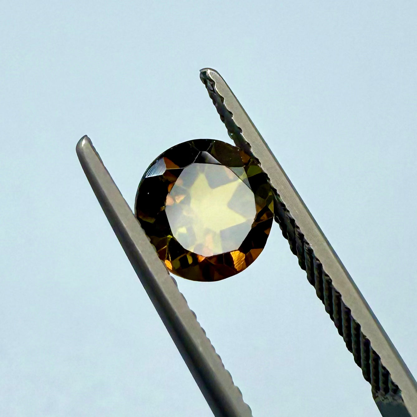 Champagne Green Tourmaline Round 6mm
